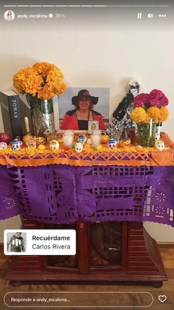A dos años de su partida, Andrea Escalona pone el primer altar para recordar a Magda Rodríguez 
