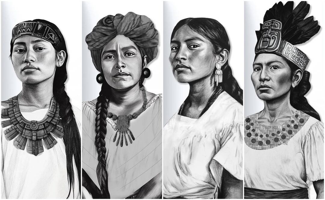 El Gobierno de México presentó su nuevo emblema para 2025: Año de la Mujer Indígena. Fotos: Tomadas de la cuenta de X de @GobiernoMX