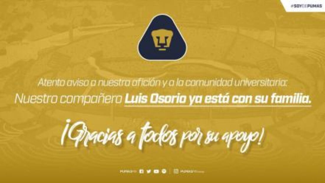 Localizan a integrante del cuerpo médico de Pumas que estaba desaparecido