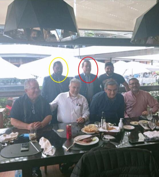 El Chispa, en el círculo amarillo. El Gerry, en el círculo rojo