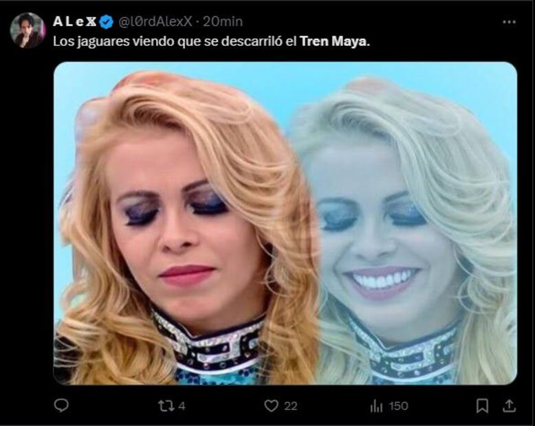 Los mejores memes que dejó el descarrilamiento del Tren Maya. Foto: Captura de pantalla