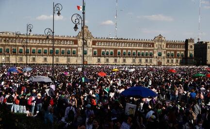 La marea feminista inunda el Zócalo, imparable