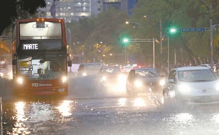 Reportan lluvia en al menos 10 alcaldías de la CDMX; amplían alerta amarilla por granizo