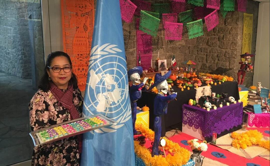 Ofrenda de Día de Muertos en la Unesco