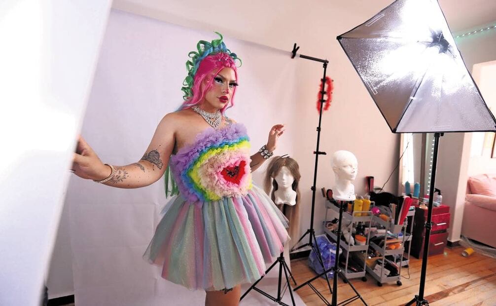 Drag queen. Foto: Berenice Fregoso / EL UNIVERSAL.