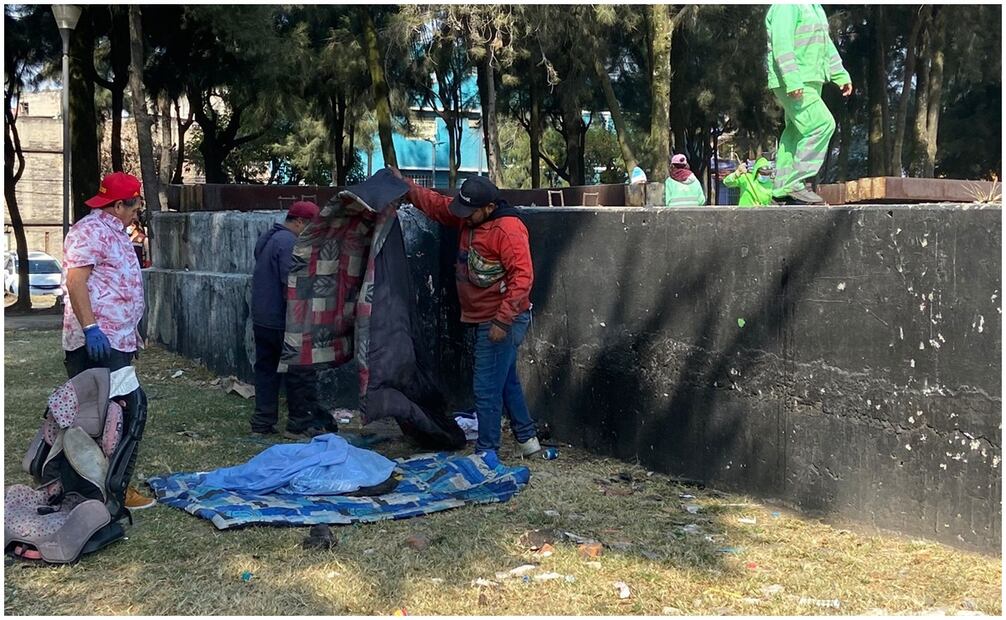 Retiran campamento en Río Churubusco. Foto: Juan Carlos Williams