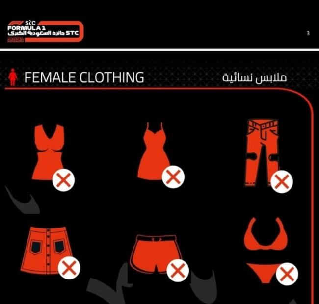 Fórmula 1 impone polémico código de vestimenta para el GP de Arabia Saudita