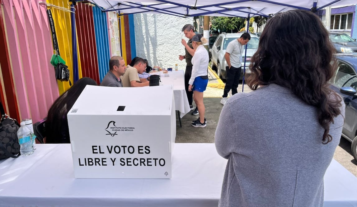 Vecinos de Álvaro Obregón votan futuro de la Utopía en Parque Águilas Japón. Foto: Rafael García