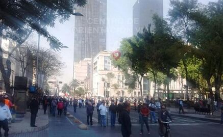 Marchan de Bucareli al Hemiciclo a Juárez 