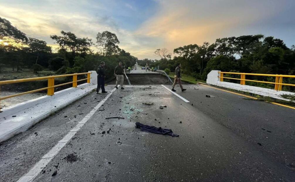 Hay afectaciones sobre la vía que conecta la frontera de Guatemala, con Oaxaca.
Foto: Especial.