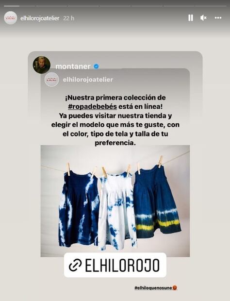 Índigo, hija de Evaluna y Camilo, debuta como modelo de ropa creada por su abuela