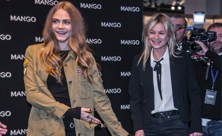 Cara Delevingne y Kate Moss desatan la locura en Milán