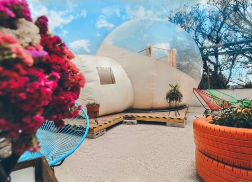 Conoce el nuevo hotel burbuja de un Pueblo Mágico de Tlaxcala  
