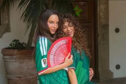 Belinda y Danna apoyan a México en la previa del juego contra Inglaterra ¡A que sí!