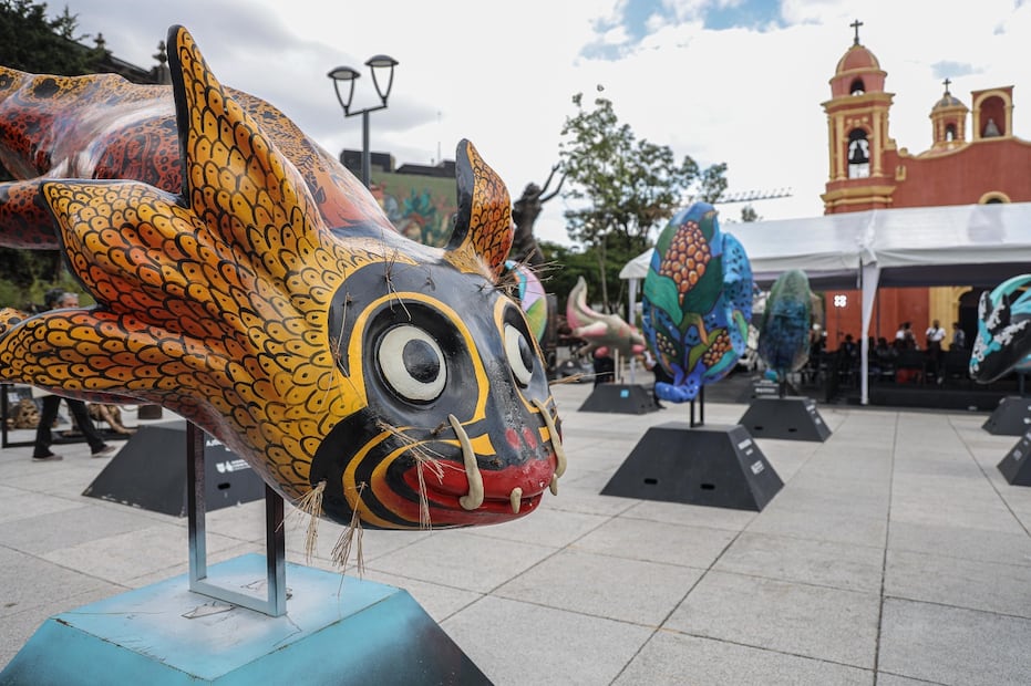 La CDMX se llena de color con esta expo de ajolotes. Foto: Gabriel Pano / EL UNIVERSAL
