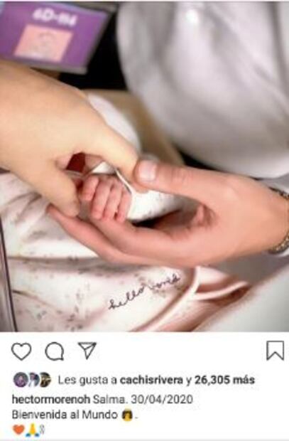 Nace hija de Héctor Moreno el día del niño