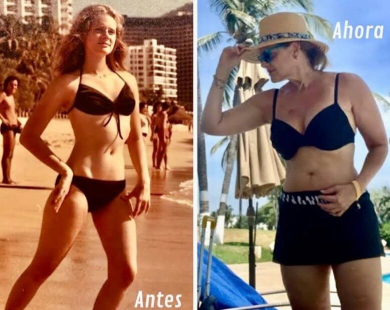 Érika Buenfil comparte foto en bikini y se muestra sin maquillaje a los 58 años