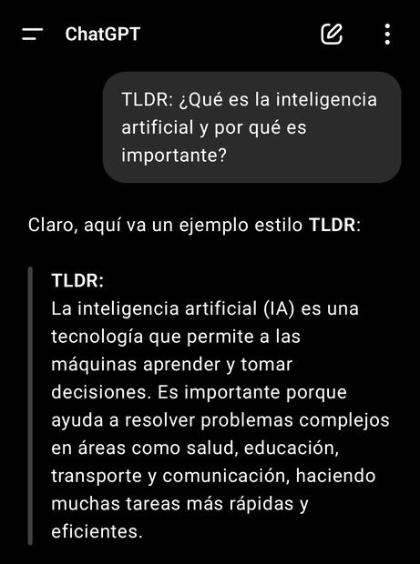 4 comandos secretos que optimizan tus prompts de ChatGPT. Imagen: captura de pantalla