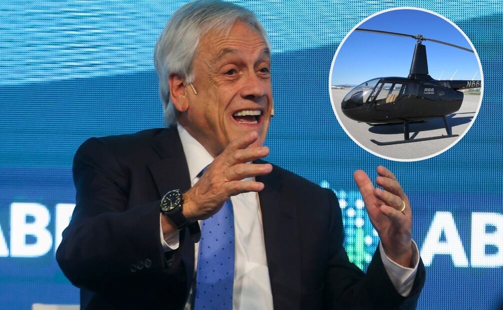 El helicóptero accidentado pertenecía al expresidente. Foto: EFE y aircraft24