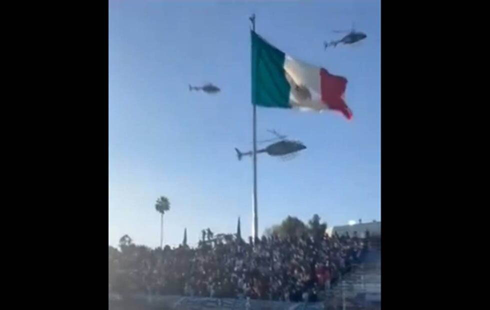 Espectáculo aéreo en el Campo Marte. Foto: Especial