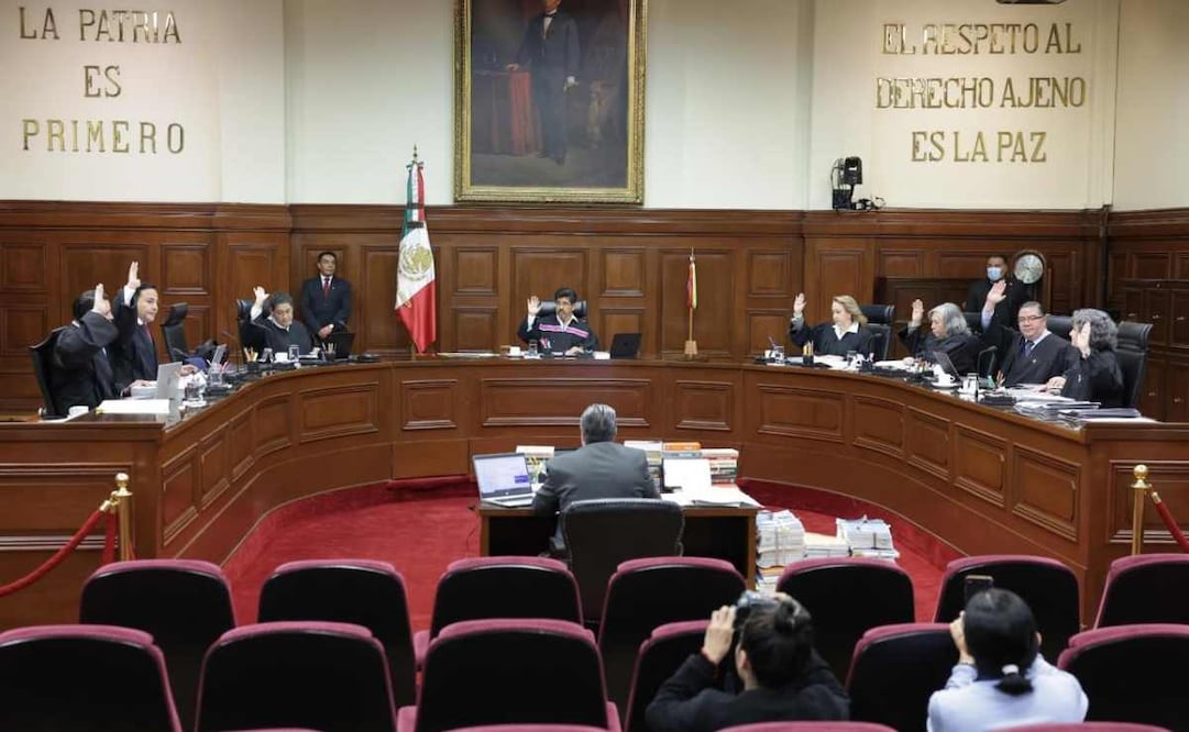 Sesión de la Suprema Corte de Justicia de la Nación (SCJN). Foto: Especial.