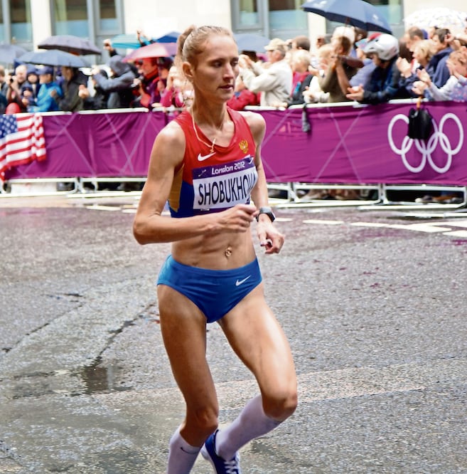 La maratonista Liliya Shobujova, una de las acusadas (UNIVERSITYHERALD.COM)