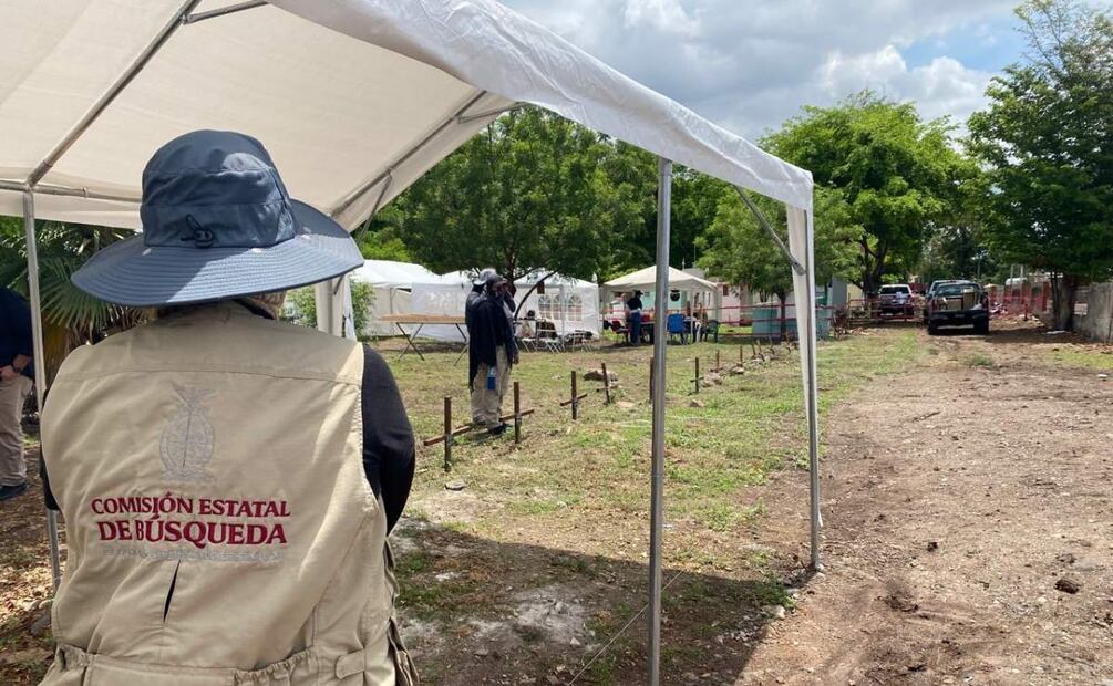 Realizan primera exhumación de cuerpos sepultados en fosas de panteón en Culiacán, Sinaloa (08/07/2025). Foto: Oficial