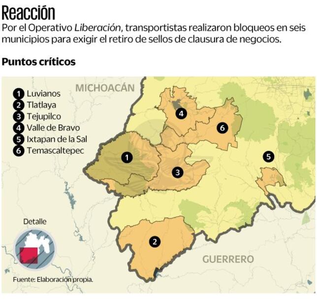 Municipios del sur del Edomex