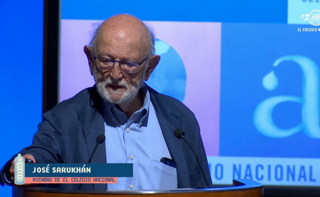 José Sarukhán en el  Encuentro Libertad por el Saber con el tema del agua. Foto: Youtube El Colegio Nacional