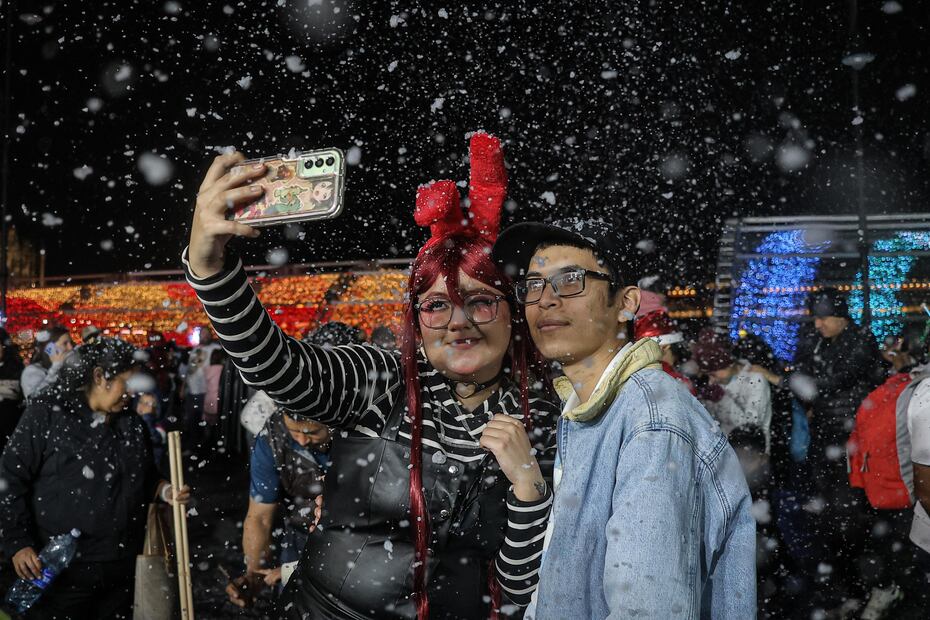 Verbena Navideña en el Zócalo de la CDMX. Foto: Gabriel Pano / EL UNIVERSAL