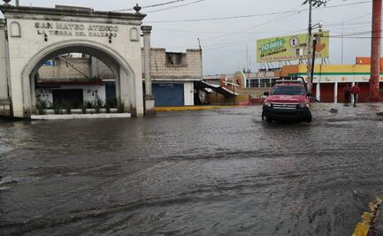 Lluvias provocan inundaciones en el Valle de Toluca