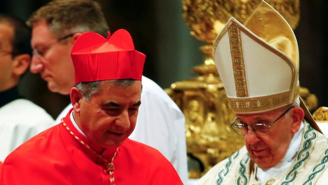 El cardenal Giovanni Angelo Becciu era un consejero cercano al Papa. Foto: Reuters 