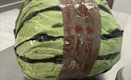 EU incauta metanfetamina "disfrazada" de sandía en cruce fronterizo con México