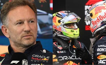 Defiende Christian Horner a Checo Pérez, tras protagonizar pelea con Max Verstappen: "Quizás no lo vio"