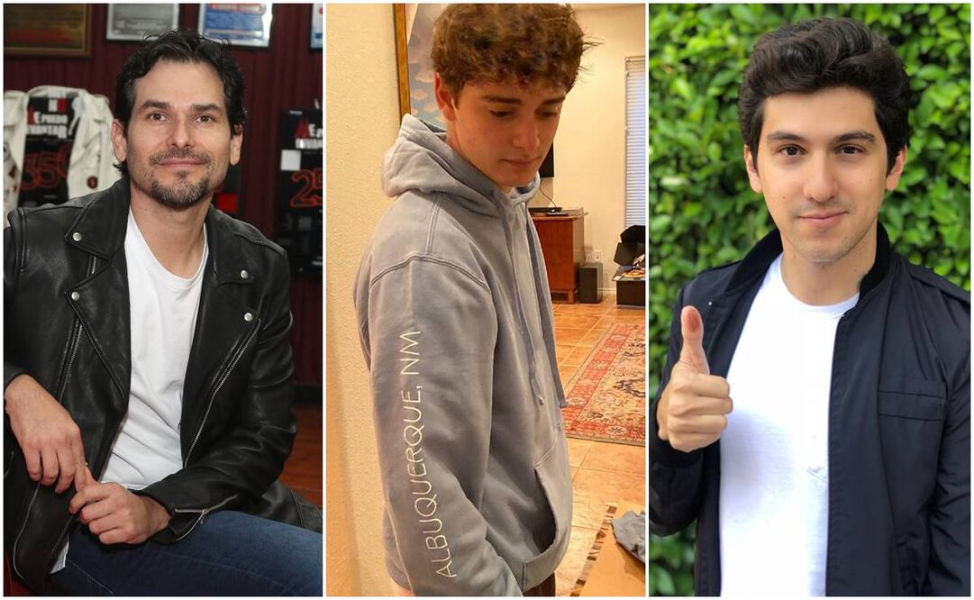 Alan Estrada, Jerry Velázquez y Noah Schnapp. Foto: Archivo El Universal/ Instagram.