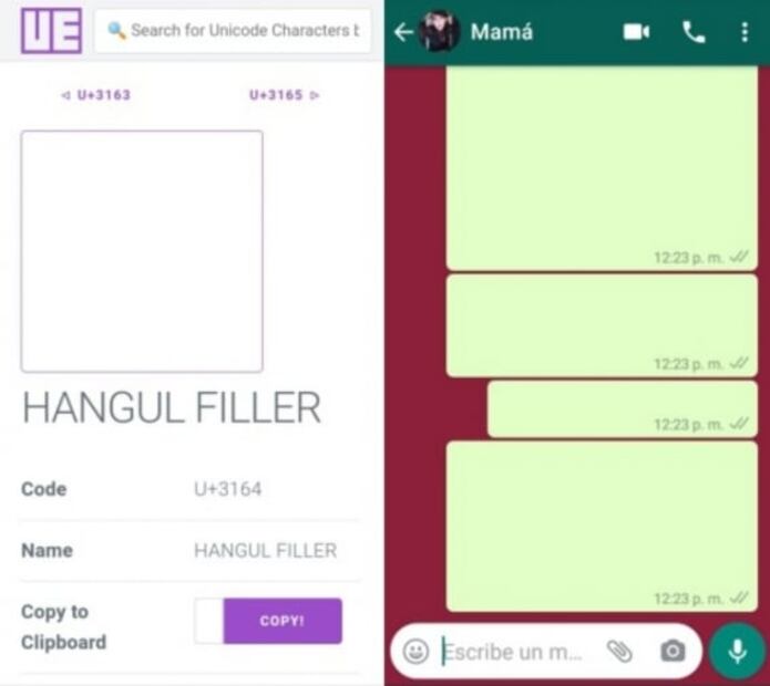 WhatsApp: el truco para enviar mensajes invisibles