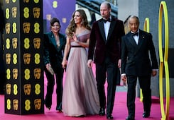 William y Kate reaparecen en los BAFTA, en medio de la polémica del príncipe Andrés