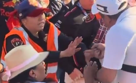 Aficionados se agarran a golpes en las gradas del Autódromo Hermanos Rodríguez