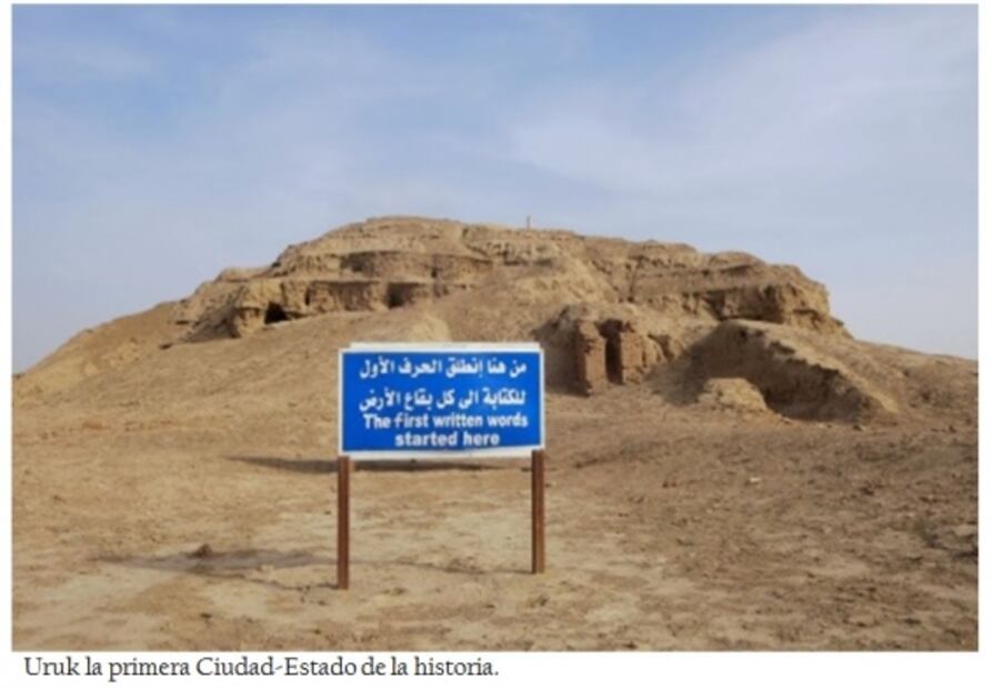 Tablilla cuneiforme mesopotámica de 3100 años antes de Cristo