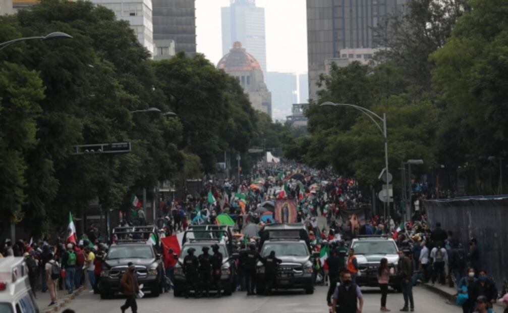 Se detuvo avance de FRENAAA para evitar choque con otra movilización: Gobierno de CDMX 