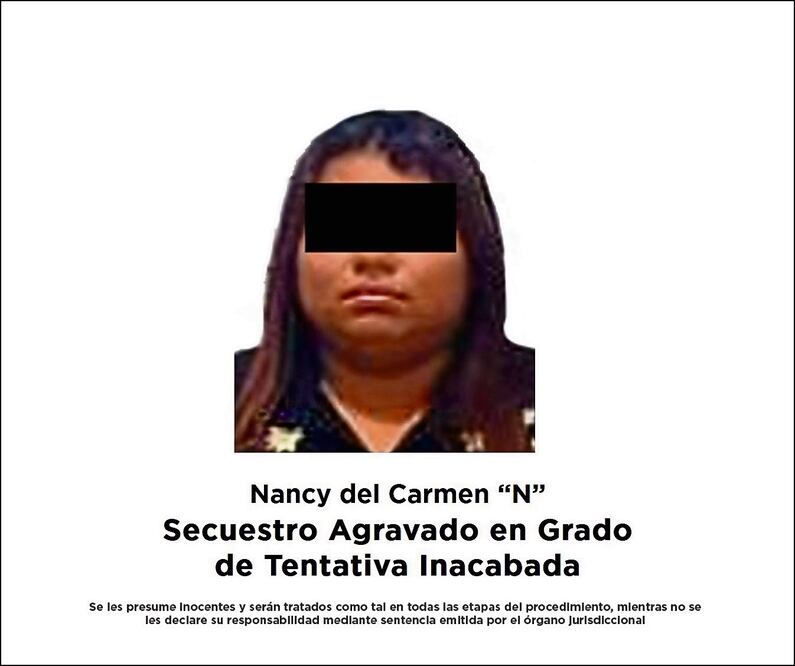 Carmen “N” participó en el intento de secuestro de Dante Emiliano, que provocó su muerte. Foto Especial