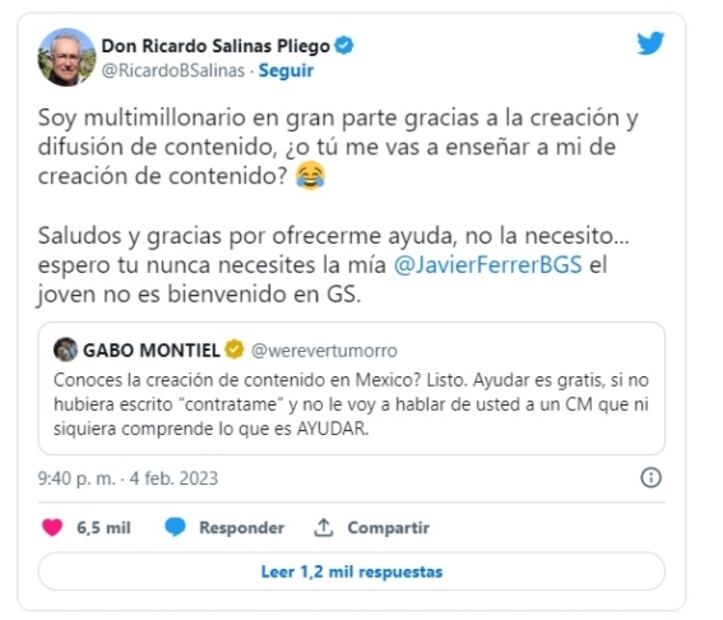 Ricardo Salinas pelea con Werevertumorro y ¿lo veta?