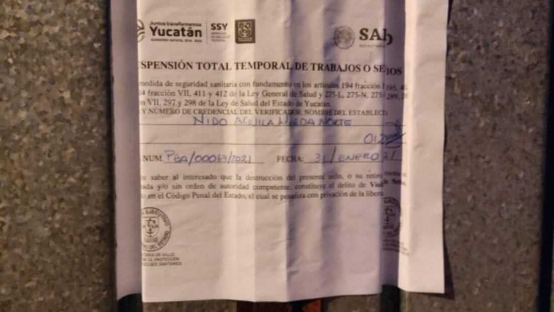 Clausuran canchas deportivas en Yucatán por violar normas sanitarias 