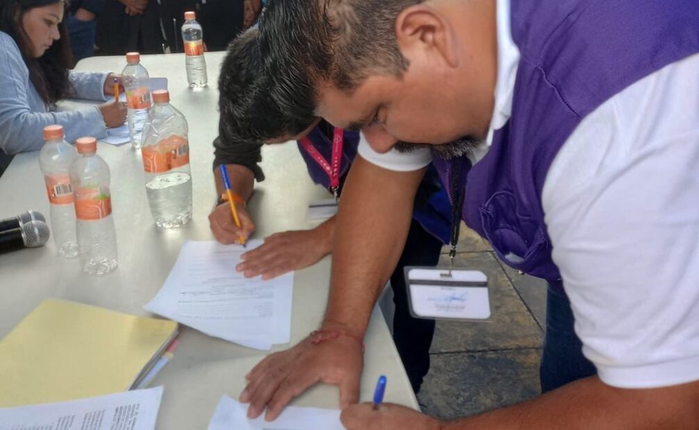 Comunidad indígena de San Bartolo Ameyalco, Álvaro Obregón, votan a favor de obra hidráulica (15/06/2025). Foto: Especial