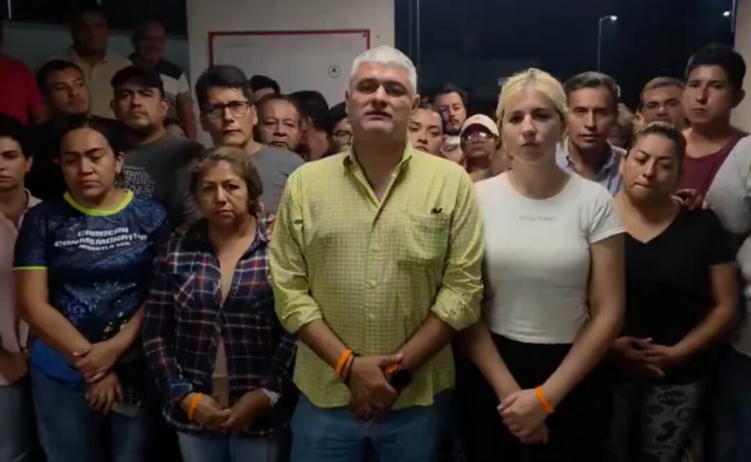 Asaltan a alcalde de Misantla, René Omar Jaén, y su equipo tras entregar víveres en Poza Rica (19/10/2025). Foto: Captura de pantalla