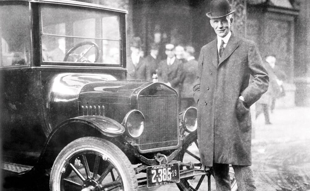 Imagen de 1921 del empresario norteamericano Henry Ford, creador del modelo Ford y quien se opuso a la persecución de Villa en México. Tomada de Wikimedia Commons.