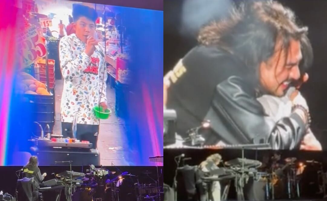 Los Temerarios cumplen el sueño de un pequeño fan en su último concierto en el Estadio GNP. Foto: Captura de video