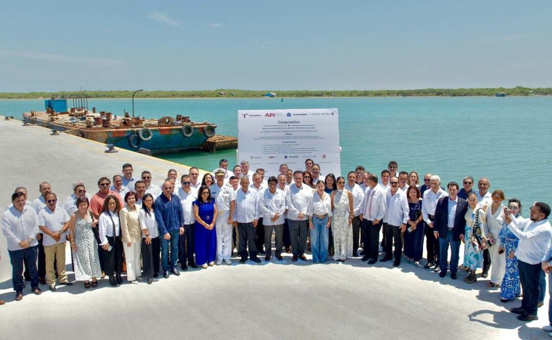 Presentación de avances del proyecto Puerto del Norte, Tamaulipas. Foto: Especial