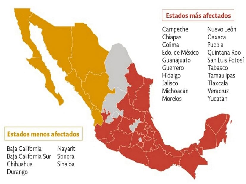 La Ciudad de México no se verá tan afectada por este fenómeno climático. Foto: Gobierno de México