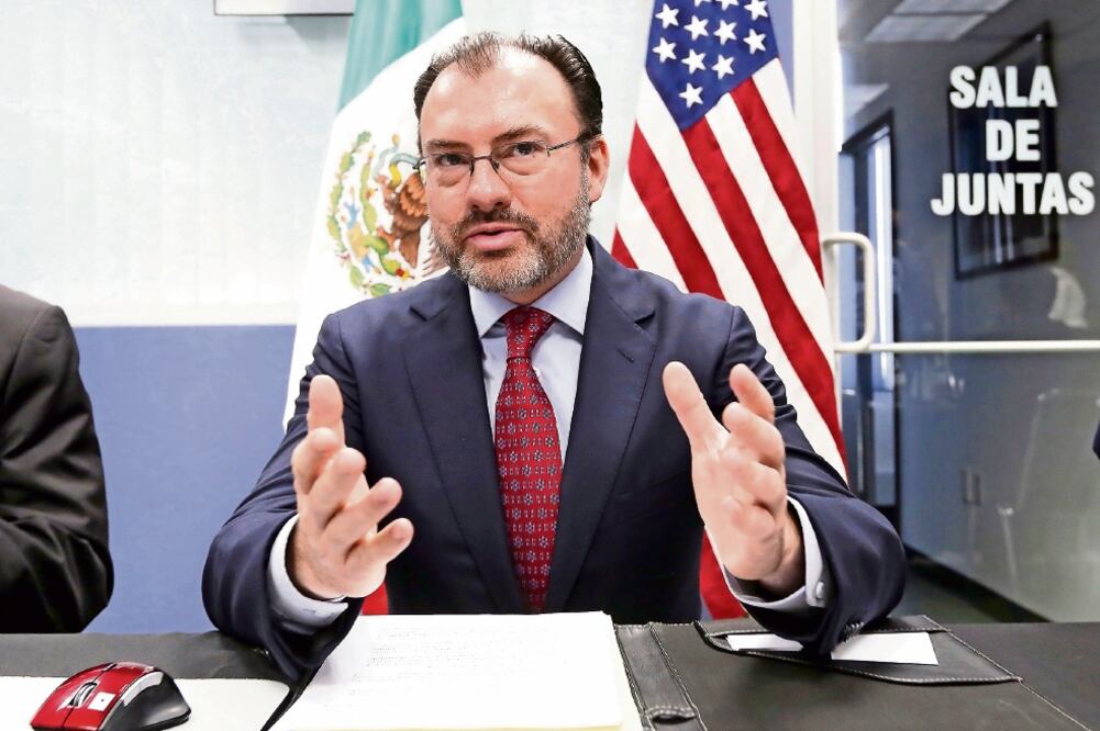 El canciller Luis Videgaray afirma que el problema de las drogas no se va a derrotar si EU sigue con el intercambio de culpas, en lugar de trabajar (ARCHIVO EL UNIVERSAL)
